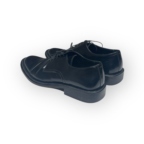 Via Spiga ✦ High Shine Leather Lace Up Oxford Dress Shoes ✦ Sleek Black ✦ 9 main image 11